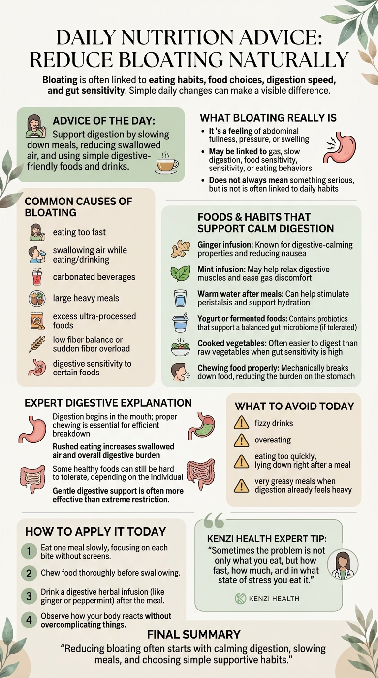 Ballonnements : le conseil nutrition du jour pour mieux digérer naturellement