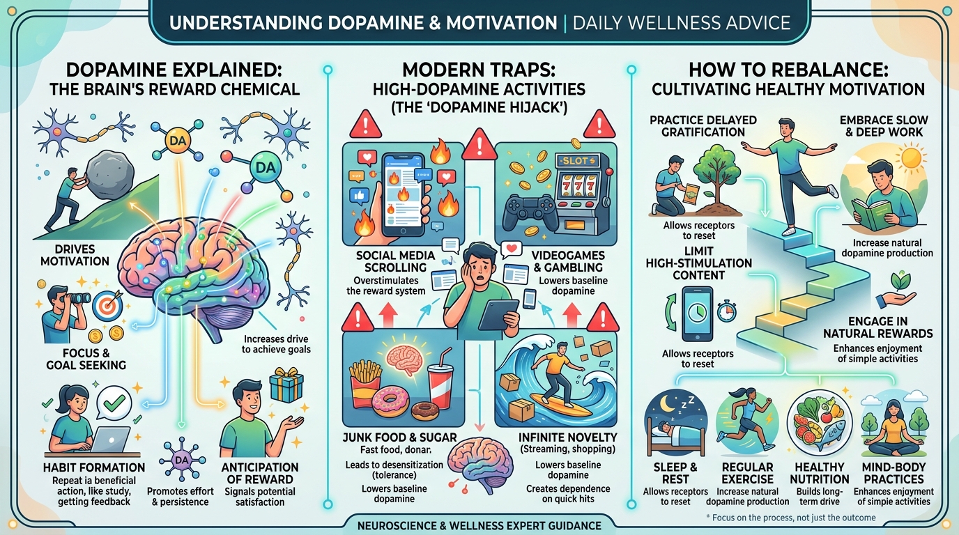 Dopamine & motivation : comprendre le piège