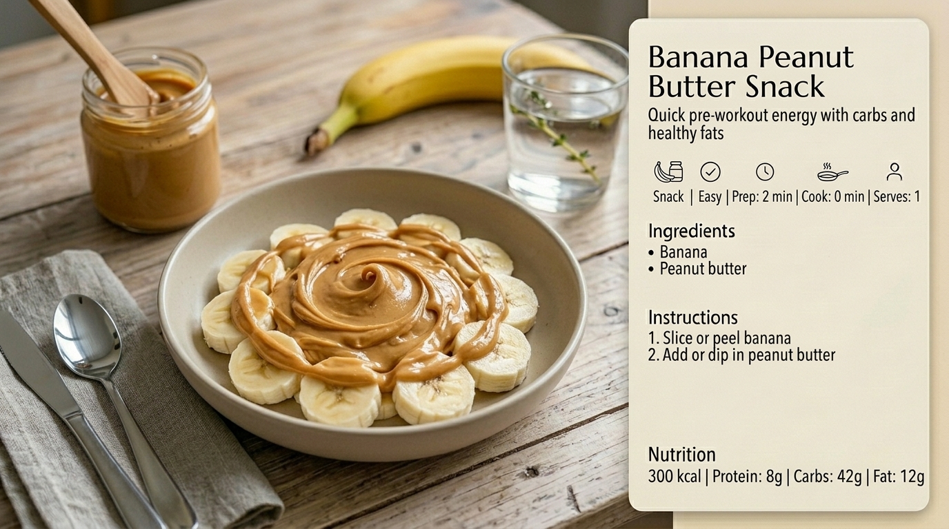 Banane beurre de cacahuète