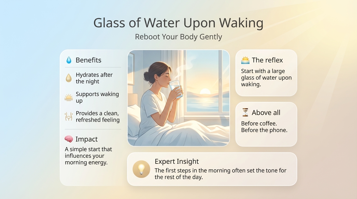 Verre d’eau au réveil