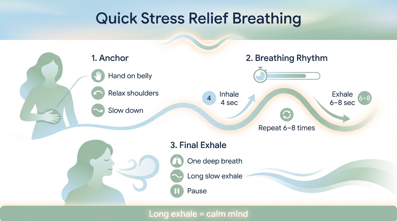 Respiration anti-stress rapide