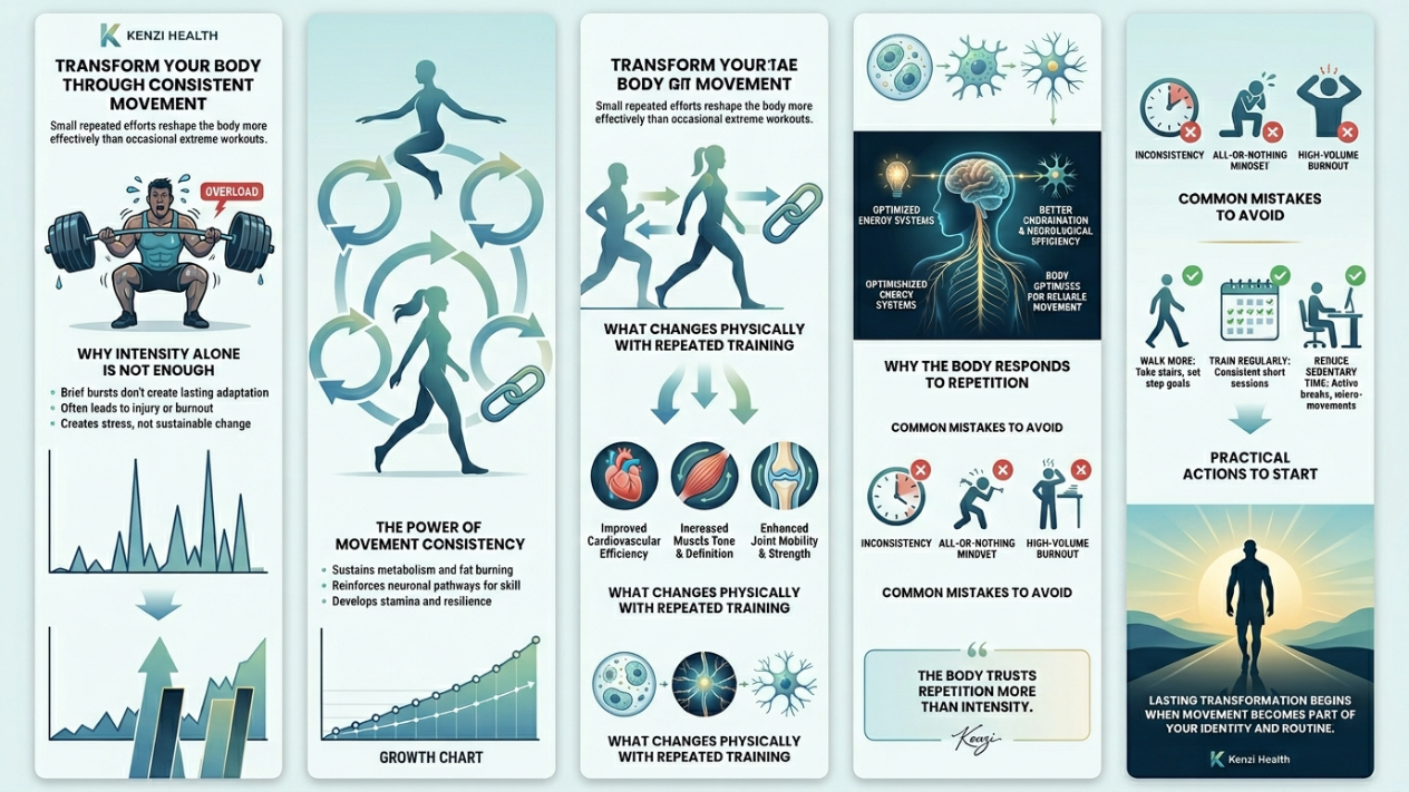 Transformation physique durable par la régularité