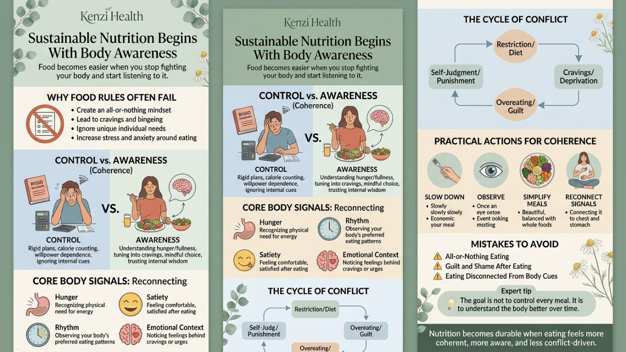 Cohérence alimentaire et écoute du corps