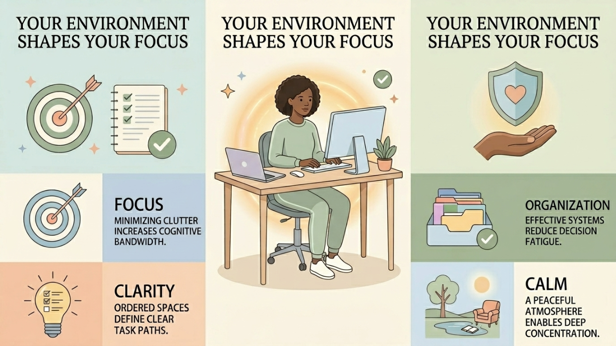 Environnement de travail et concentration